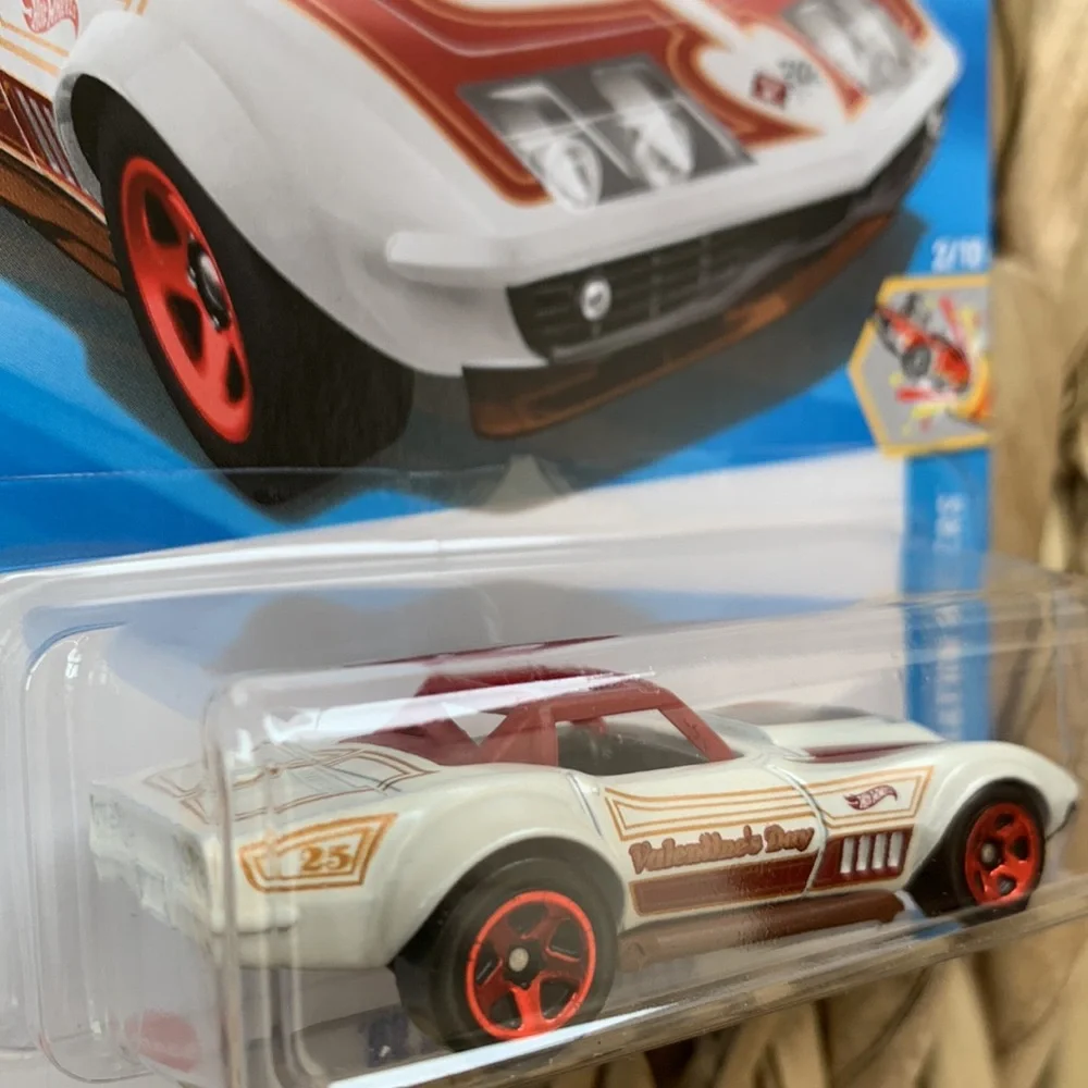 1969 Chevy Corvette Racer 69 Chevrolet Valentine Car Hot Wheels Hotwheels 2025 🆕